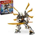 LEGO NINJAGO Coles Titandrachen-Mech, Abenteuer-Spielzeug für Kinder, Ninja-Spielset mit 1 Minifigur, Geburtstagsgeschenk für Jungen und Mädchen... - Gold