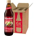 RABENHORST11 PLUS 11 ROT 6er Pack (6 x 700 ml) - Roter Mehrfruchtsaft aus 11 Früchten, 10 Vitaminen und Provitamin A