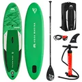 Aqua Marina , Unisex Adult - All-around Isup, 3.0m/12cm, Breeze All Around iSUP 3 0m 12cm with paddle and safety leash, Grün, 300 x 76 12 cm EU