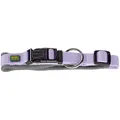 Hunter Hundehalsung NEOPREN Vario Plus, Farbe: Lavendel/grau, strapazierfähiges Nylon, weiche Neoprenpolsterung, stufenlos verstellbar, mit Zugentlastung, pflegeleicht, komfortabel, Größe: S/1,5