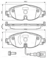 BOSCH 0986494660 Bremsbelagsatz. Scheibenbremse