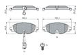 0 986 494 660 BOSCH Bremsbelagsatz, Scheibenbremse für AUDI,CUPRA,SEAT,SKODA,VW