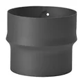 Erweiterung 150mm - 180mm Ofenrohr schwarz