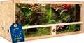 ITA Holz Terrarium 120x50x50 cm mit Seitenbelüftung & Integriertem Hygrometer - Holzterrarium aus OSB-3 Platten - Terrarien für Reptilien, Schlangen, Amphibien - EU Produkt,