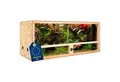 ITA Terrarium Holz Terrarium 120x50x50 mit Seitenbelüftung & Integriertem Hygrometer, Holzterrarium aus OSB - Terrarien für Reptilien, Schlangen, Amphibien