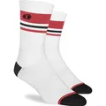Crankbrothers Icon Socken, white/red/black, L/XL | 43-50 (EU) | 9.5-15.5 (US) (L/XL) (40085875)