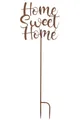 J-line Gartenstecker Dekoration Garten Home Sweet Home Metall Rost