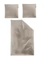 Neu irisette Premium Mako-Satin Bettwäsche Baumwo Paris 8000-81 beige 200x200 cm