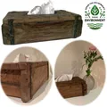 Retro Holz Kosmetiktücherbox VintageTaschentuch-Box Kosmetiktuch-Spender Kiste