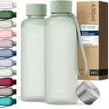 KIVY Trinkflasche 650ml [BPA FREI] Auslaufsicher & Spülmaschinenfest - Wasserflasche für Kinder & Erwachsene - Water Bottle Small - Trinkflasche Schule - Tritan Flasche für Kohlensäure geeignet