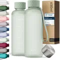 Trinkflasche 650ml BPA FREI Auslaufsicher & Spülmaschinenfest  Wasserflasche ...