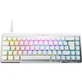 Vulcan II Mini Air, Gaming-Tastatur weiß/aluminium, DE-Layout, TITAN II Optical Red