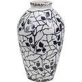 Blumenvase MALLIA Steinzeug 20 cm Weiß