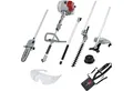 ikra GmbH Garten-Multifunktionsgerät IBKH 33-1, mit Schutzbrille, 4in1: Rasentrimmer, Freischneider, Teleskop-Heckenschere & Entaster