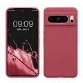 kwmobile Handyhülle für Google Pixel 8 Pro Hülle, für Pixel 8 Pro Case - Hülle Silikon - kabelloses Laden - Dark Rose