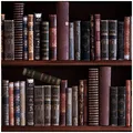Wallario Möbelfolie selbstklebend/Aufkleber, Tischfolie geeignet für IKEA Lack Tisch - Möbeldeko Bücherregal mit Alten Büchern in 55 x 55 cm
