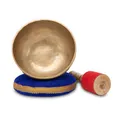 Omshanti Klangschale Meditation Singing Bowl 22cm Kissen Schlägel Komplett Set