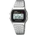 CASIO Luxusuhr Unisex Digital mit Edelstahl Armbanduhr A159WA 1D