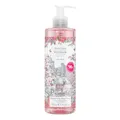 Woods of Windsor Rose Hand Wash, Feuchtigkeitsspendende Seife mit Noten von Rose Otto und Damaszener Rose, Flüssige Handseife mit Pumpe zum Erweichen und Befeuchten der Haut, Echter Rosenduft, 350 ml