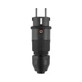 ABL 2K Schutzkontakt-Stecker Prof., Elamid-2K, schw., IP54,