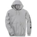 Carhartt Iconic K288 Logo Sweatshirt, grau, Größe XS für Männer
