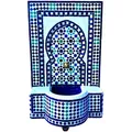 Marokkanischer Mosaik Gartenbrunnen 107cm - Boho Zimmerbrunnen 03-056