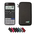 Casio fx-991DE X Classwiz inkl. WYNGS Schutztasche Dunkelgrau - Wissenschaftlicher Taschenrechner - Basic Set