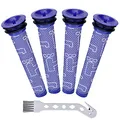 4 Stück Ersatzteile Filter für Dyson V6 V7 V8, Waschbar Ersatzfilter Vorfilter für Dyson DC58 DC59 DC61 DC62 Animal Pro Absolute Motorhead Digital Slim Staubsauger Zubehör Vormotorfilter 965661–01