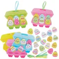 Baker Ross WA131 Easter Egg Box Mix & Match Dekorationssets – 8er-Pack, lustige Bastelsets aus Schaumstoff für Osterdekorationen
