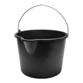 Garronda Baueimer 5 Pack 20 L mit Ausguss – robuster Mörteleimer aus recyceltem Kunststoff mit Metallhenkel, stabiler Putzeimer und Maurerkübel für Baustelle, Garten und Haushalt GD-0168