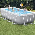 Intex 26792 Schwimmbad mit Rahmen 488 x 244 x 107 mit Filterpumpe und...