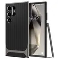 Spigen Neo Hybrid Hülle Kompatibel mit Samsung Galaxy S24 Ultra -Gunmetal