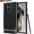 Handyhülle für Galaxy S24 Ultra Spigen Case Cover Etui Futeral Hülle Tasche Grau