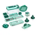 Genius Gemüsehobel Genius - Nicer Dicer Fusion Julietti Set 16-tlg. Gemüseschneider, Edelstahl / Kunststoff, (16-teiliges Gemüseschneider-Set)