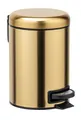 WENKO Treteimer Leman Gold 3L Edelstahl Tretfunktion Anti-Fingerprint