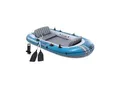 INTEX 66324NP Schlauchboot Excursion 4 Set mit Paddel Luftpumpe 500kg Paddelboot