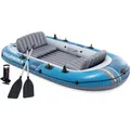 INTEX Schlauchboot Excursion 4 Set mit Paddel Luftpumpe 500kg Paddelboot 66324NP