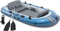Intex Schlauchboot Sport Excursion 4 Set Paddel Pumpe 4 Personen 66324NP