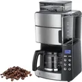 Russell Hobbs Filterkaffeemaschine 25610-56 | Grind&Brew | Kaffeemaschine mit Mahlwerk | 10 Tassen | Timer | Grau