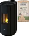 Freepoint Pelletofen Chrome 7, 7,7 kW, Zeitbrand
