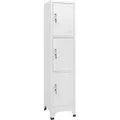Schließfachschrank Mit 3 Fächern 38x45x180 Cm - Vidaxl