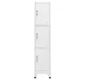 vidaXL Mehrzweckschrank Schließfachschrank mit 3 Fächern 38x45x180 cm