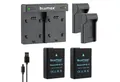 Blumax Set mit Lader für Nikon EN-EL14 D3300 1050 mAh Kamera-Akku
