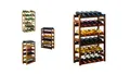 Modo24 Weinregal Flaschenregal Holzregal Flaschenständer Varianten 12 bis 91 Flaschen, RW1 Getränkeregal, 3 Farben, FSC Holz Nachhaltig
