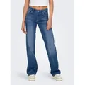 ONLY Straight-Jeans ONLBLUSH – Straight Fit mit klassischem 5-Pocket-Design straight fit, Denim/Jeans, Baumwollmischung, Coinpocket, unifarben blau L (40)