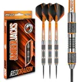 RED DRAGON Darts – Amberjack 5 Serie 22g Stahlspitze Dart-Set mit Dart Flüge und Dart Schäften