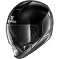 Shark Evojet Blank Dual Modular Helm, schwarz-silber, Größe XS für Männer