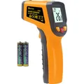 KETOTEK Infrarot Thermometer, Digitale Laser Temperaturmessgerät IR pyrometer -50 bis 600°C(-58 bis 1112°F) Lebensmittel Berührungslos Temperaturpistole für Kochen/Barbecue Gelb