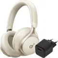 Soundcore Space One Creme + BlueBuilt Quick-Charge-Ladegerät mit USB-A-Port 18 W Schwarz