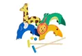 relaxdays Spielzeug-Gartenset Krocket Spiel für Kinder im Tier-Design